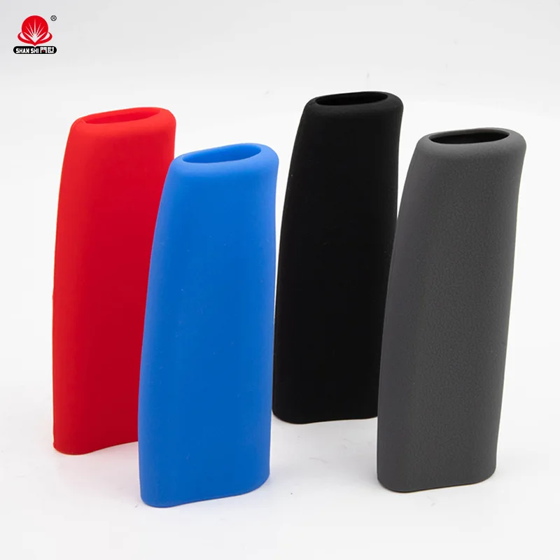 For Car Silicone Brake Cover Universal Non-slip Wear-resistant Leather Automatic Gear Handbrake Protective Cover