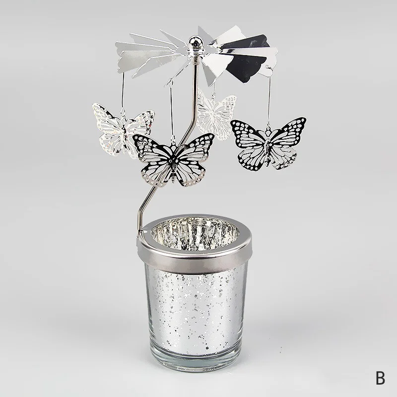 Bougeoir en argent Décoration de maison de la Saint-Valentin