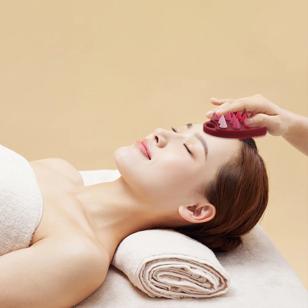 

Scalp Massage Brush Heart Shaped Silicone Dual Sided Soft Bristles Dandruff Removal Head Massage Home Travel