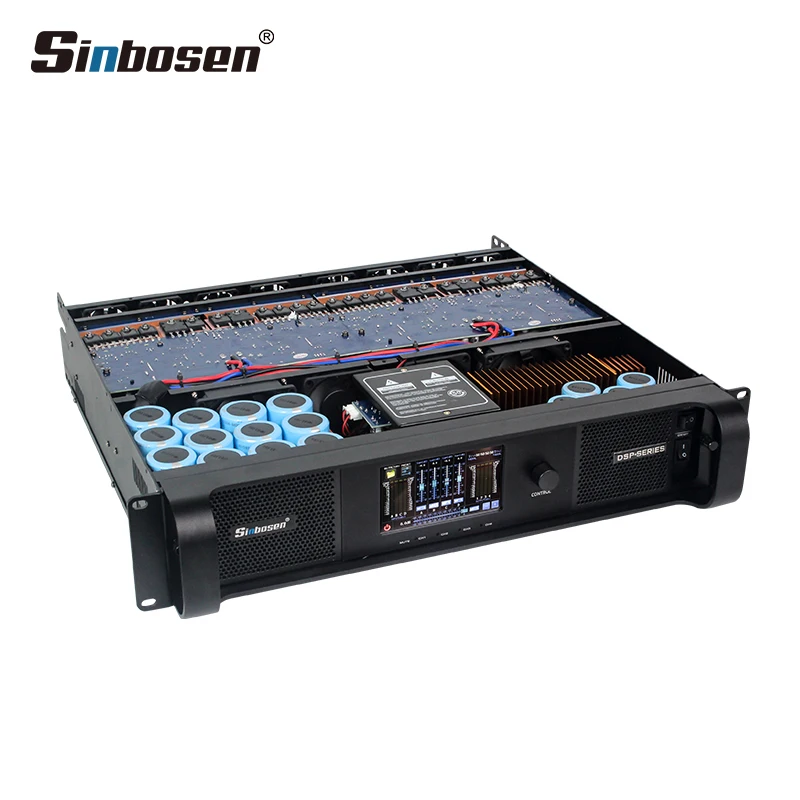 FIR Filter+AES Class TD DSP-10Q 4 Channels 1350W DSP Power Amplifier Professional Audio