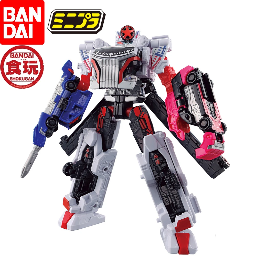 In Stock Bandai Original Minipla Bakuage Sentai Boonboomger Boomboomger Robo Set Collectible Assembly Model Toys Figures Gifts