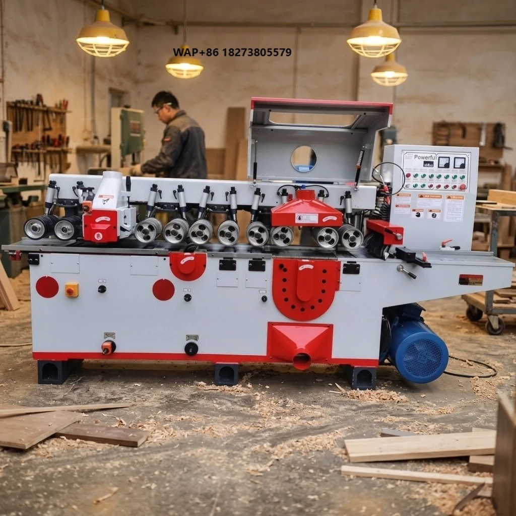 ML9320 Four Side Moulder Wood Planer Saw with 3 Blades 39.12KW Motor 380V for Efficient Woodworking