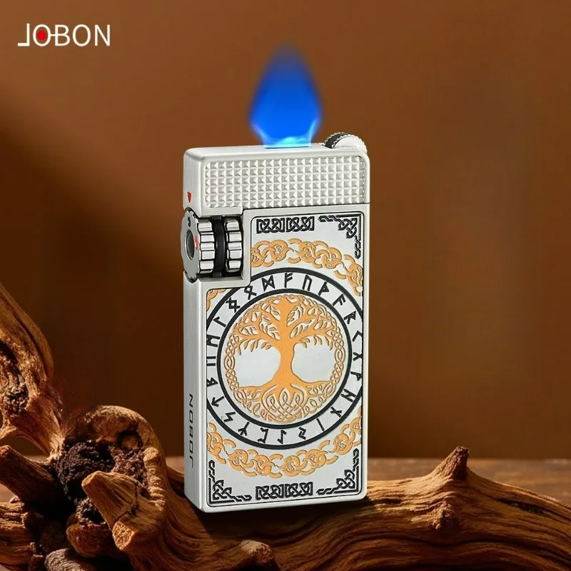 

Зажигалка JOBON с веерообразным колесом, ветрозащитная, из углеродного волокна, с наполнением из запеченной краски, изысканный подарок, для курения