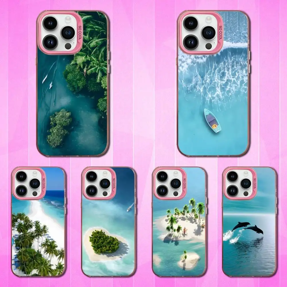 

MALDIVES Travel Map Phone Case For iPhone 16,15,14,17,13,12,11,Mini,Pro,SE,XS,MAX Pink Matte Silicone Cover