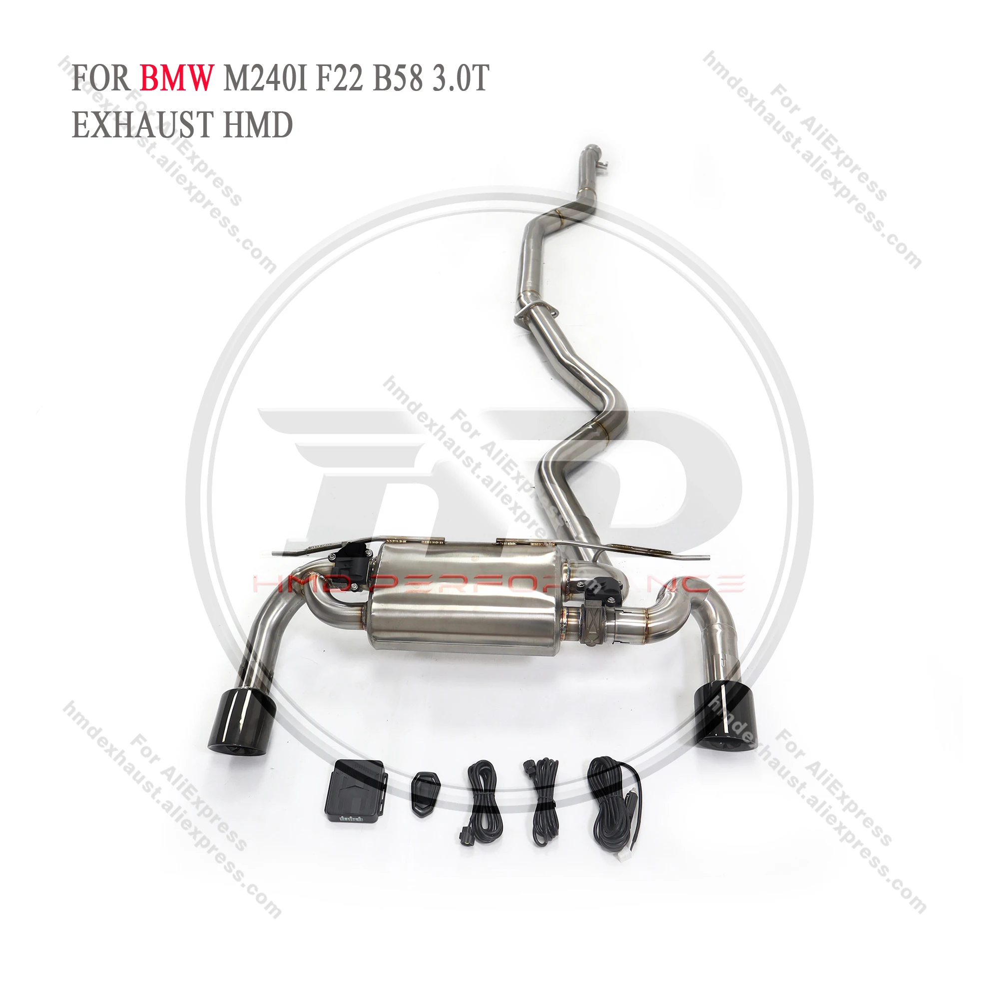 

HMD Stainless Steel Exhaust System Performance Catback For BMW M240i Auto Modification Electronic Valve Muffler