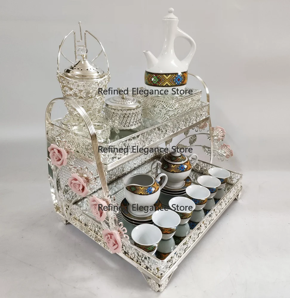 

2024 Popular New Arrival Golden Ethiopian Coffee Table Set
