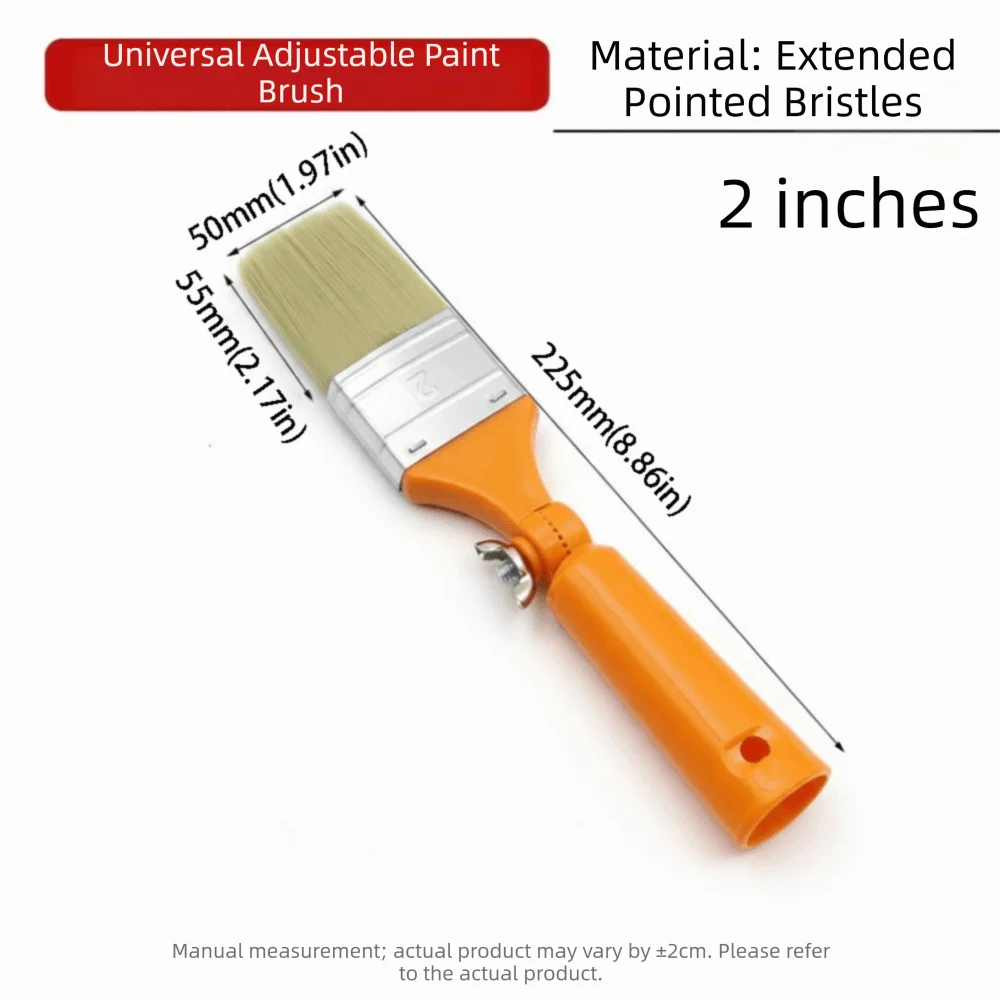 

New Material Plastic Handle Adjustable Paintbrush Adjustable Brush Head Replaceable Brush Head 360° Bend Pipe 360° Elbow
