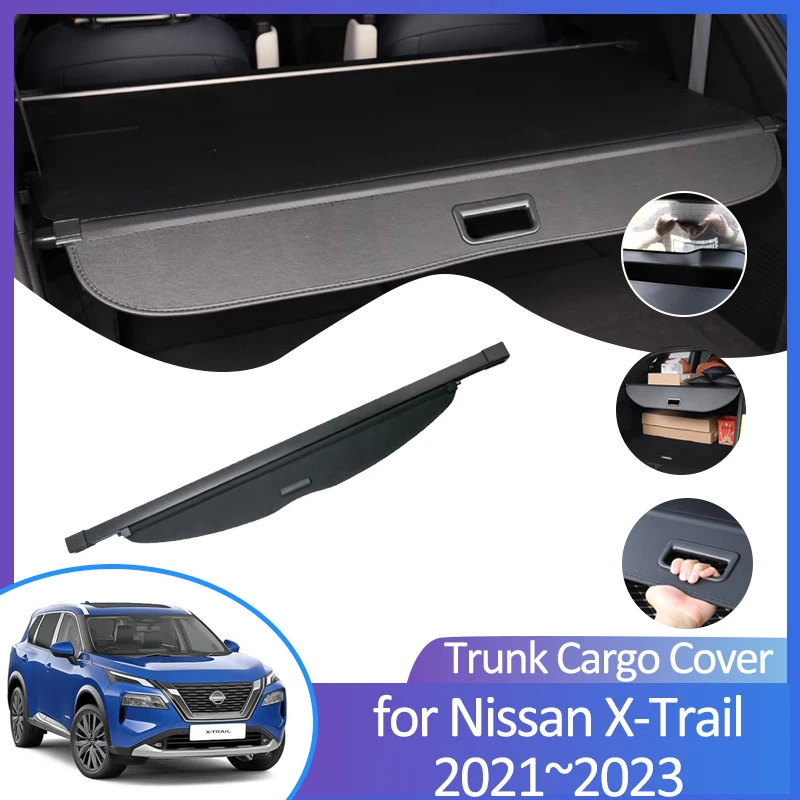 

For Nissan XTrail X-Trail X Trail Rogue 2022 2023 T33 Accessories Trunk Curtain Mat Rear Curtain Retractable Anti-peeping Parts