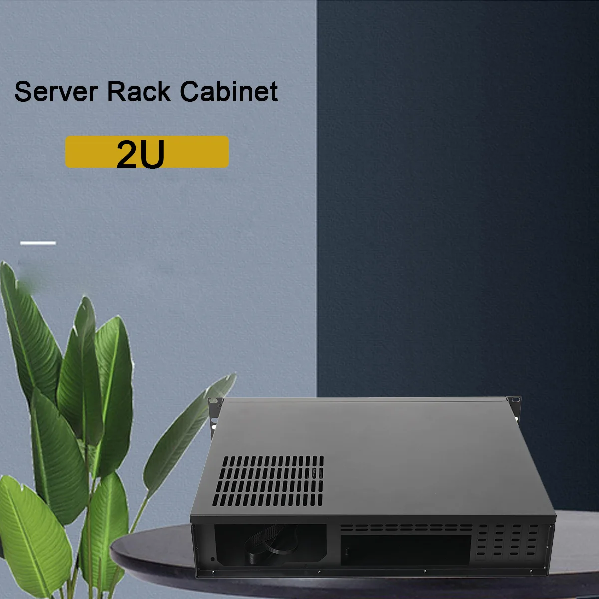 2U Chassis Aluminum Panel Ultra Short Industrial Control Server Chassis Data Storage Motherboard Server Case