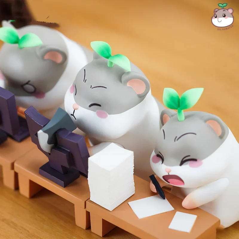 DD hamster Working series blind box toys Anime Mistery Figure Caja Misteriosa Surprise Box Kawaii Model Birthday Gift