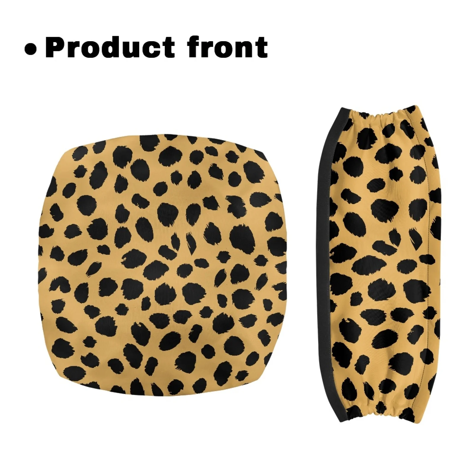 Coloranimal Leopard Print 2PCS Walker Seat Cover Seat & Backrest Cover Set for Parents Neighborhoods