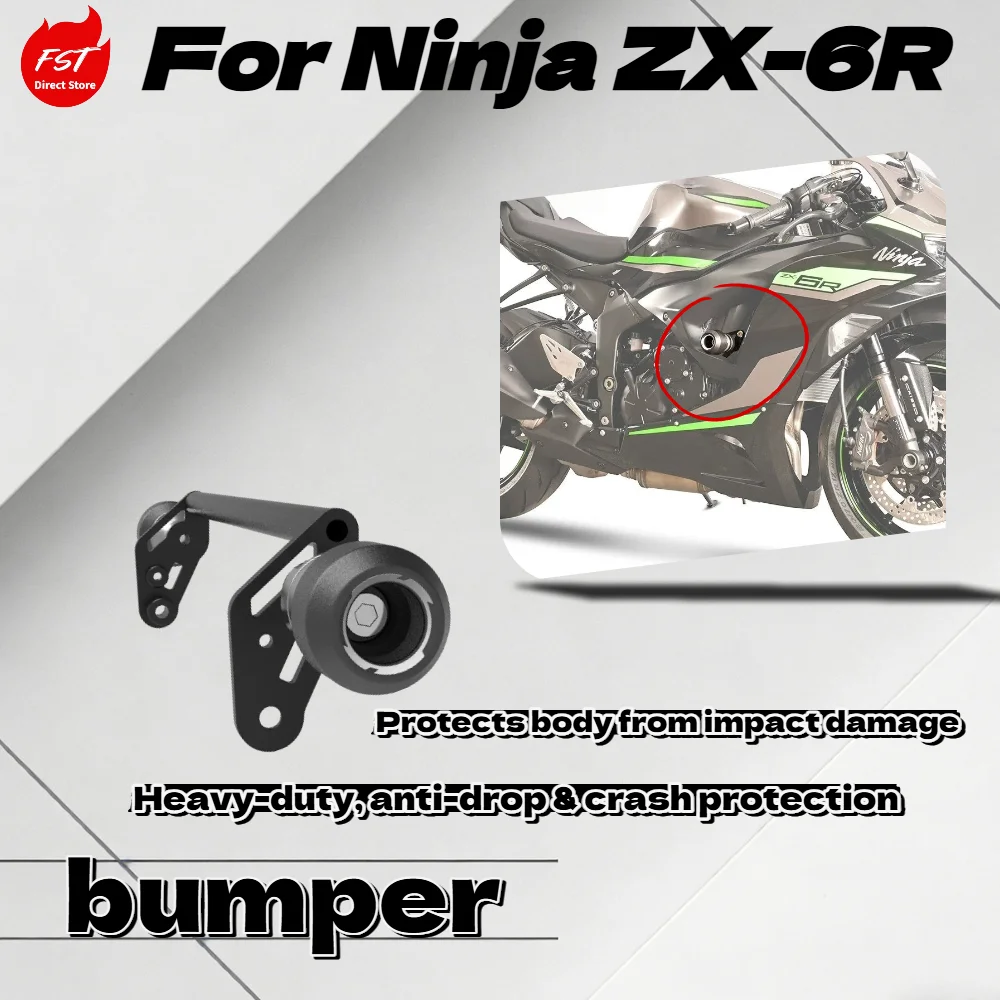 

For Ninja ZX-6R High toughness frame protector bar impact resistant anti-drop racing protective parts