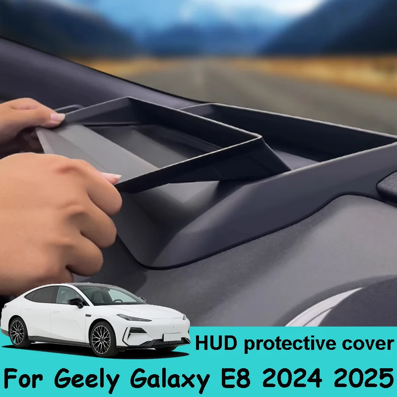 لجيلي جالاكسي E8 2024 2025 سيارة رئيس يصل عرض HUD الغطاء الواقي ملحق داخلي شفافة للغاية المضادة للانعكاس #1