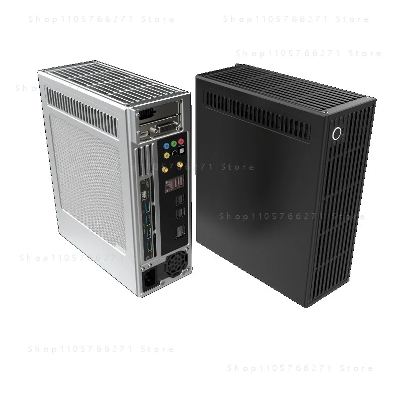 version V4\ 4.9L volume, all aluminum chassis，ZS-D2/ITX semi-high knife card computer chassis