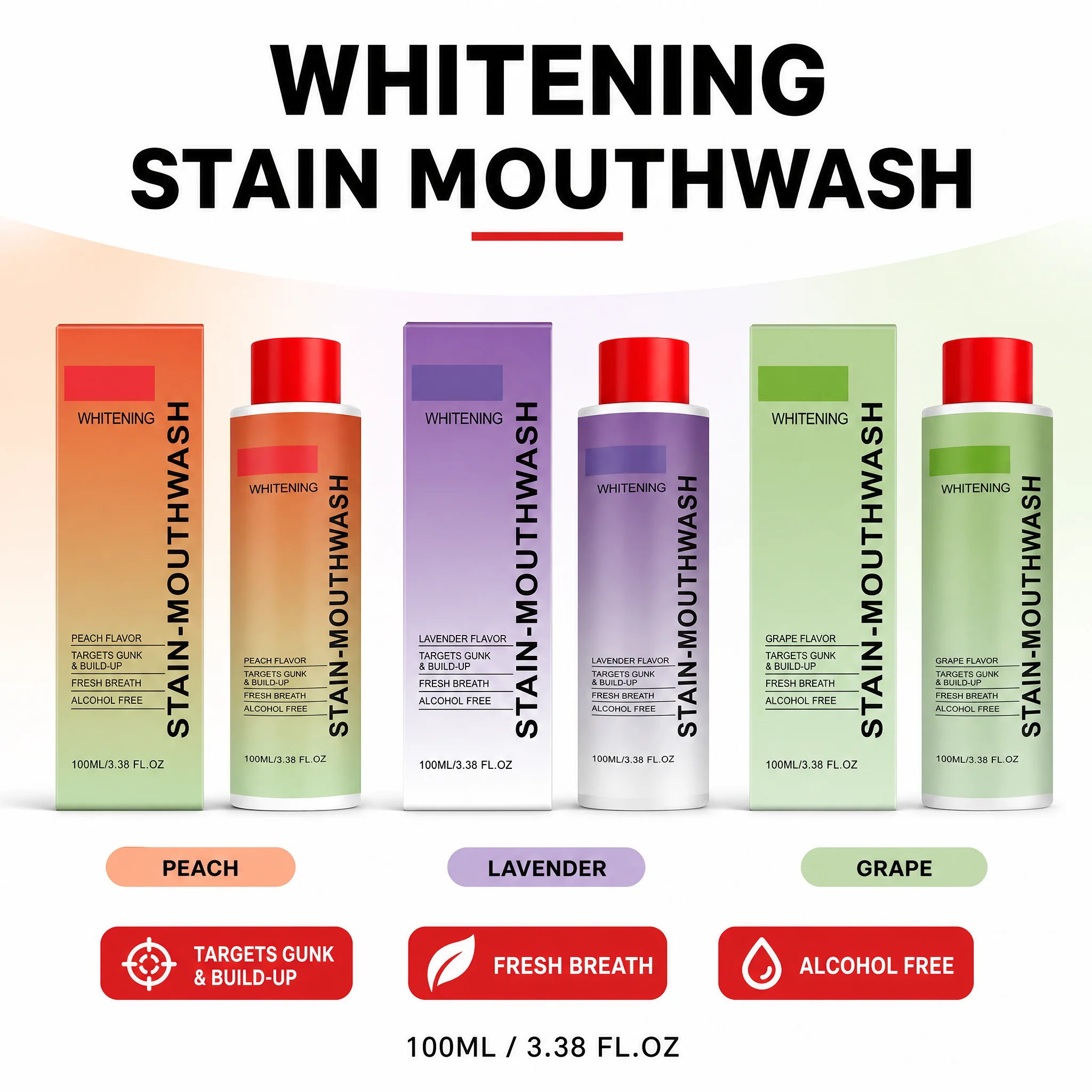 غسول فم مبيض ومزيل للبقع بنكهة - مراجعة Whitening Mouthwash وسعره