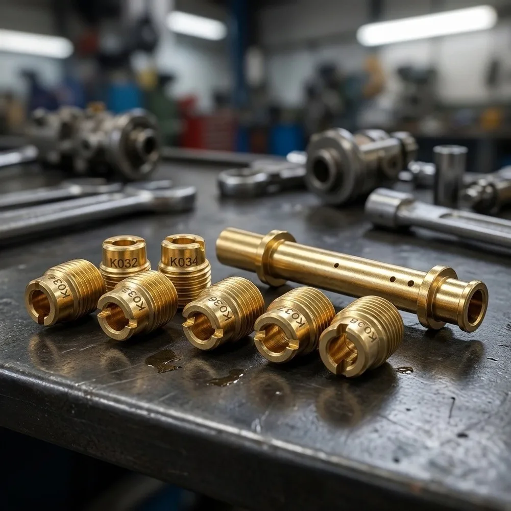 Carburetor Jet Kit: 7 Brass Main Jets K032 to K038 plus Emulsion Tube for Predator 196cc 212cc 224cc and For Honda GX140
