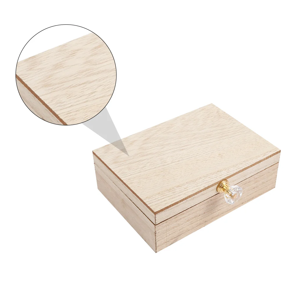1 قطعة علبة خاتم خشبي حفل زفاف خاتم مادة الخشب الطبيعي خدش حماية مجوهرات المنظم الخشب مجوهرات المنظم #6