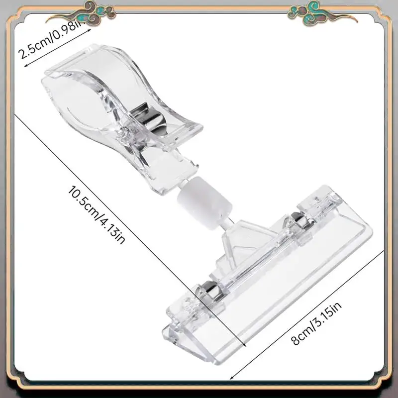 30 قطعة من مشابك اللافتات الواضحة للعرض، ومشابك حامل اللافتات للبيع بالتجزئة، ومشابك علامة الأسعار البلاستيكية ومشابك الأكريليك لعلامة الملصقات