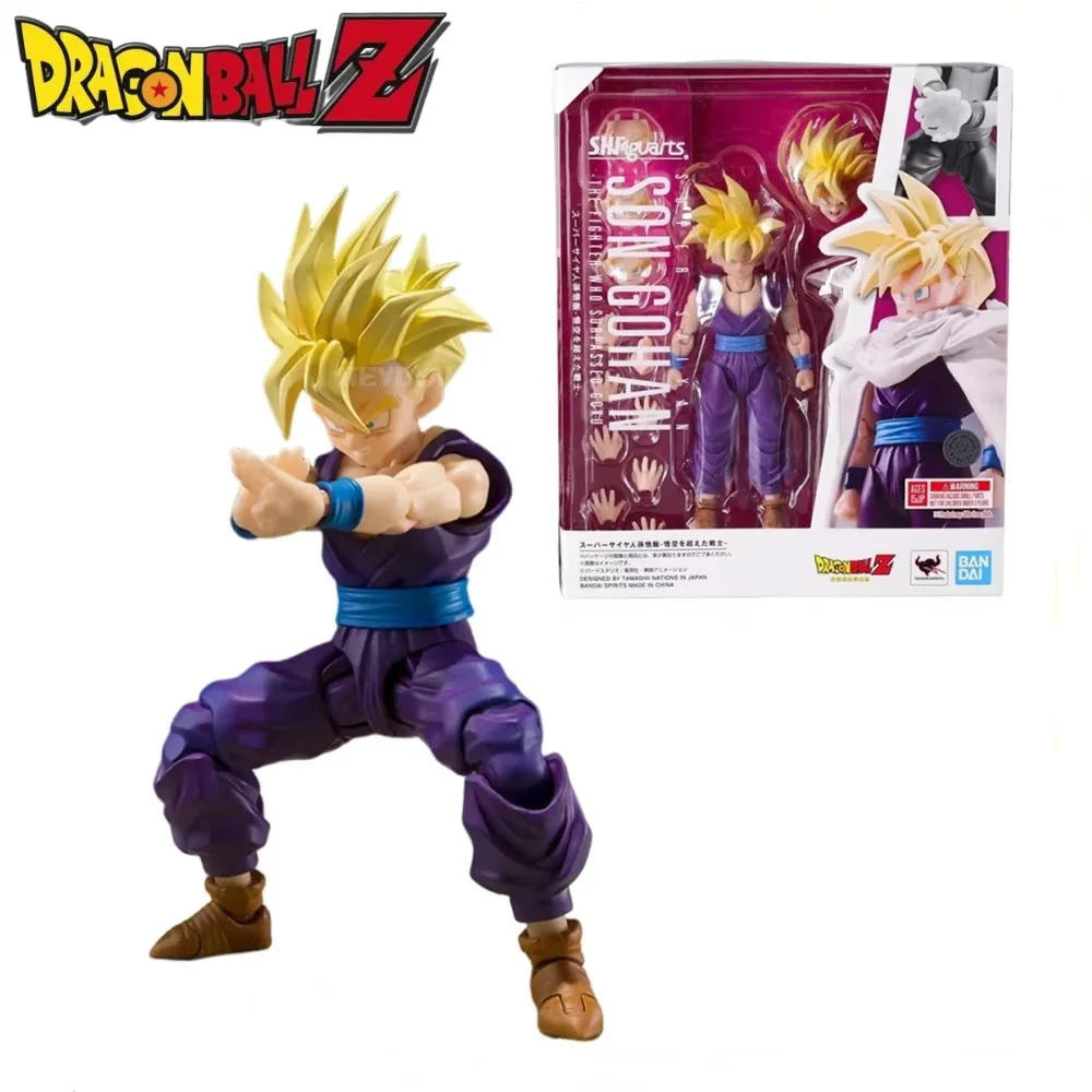 Original Dragon Ball S.H.Figuarts Son Gohan SHF Super Saiyan Gohan Action Figures Joint Movable Model Collect Toy Birthday Gifts