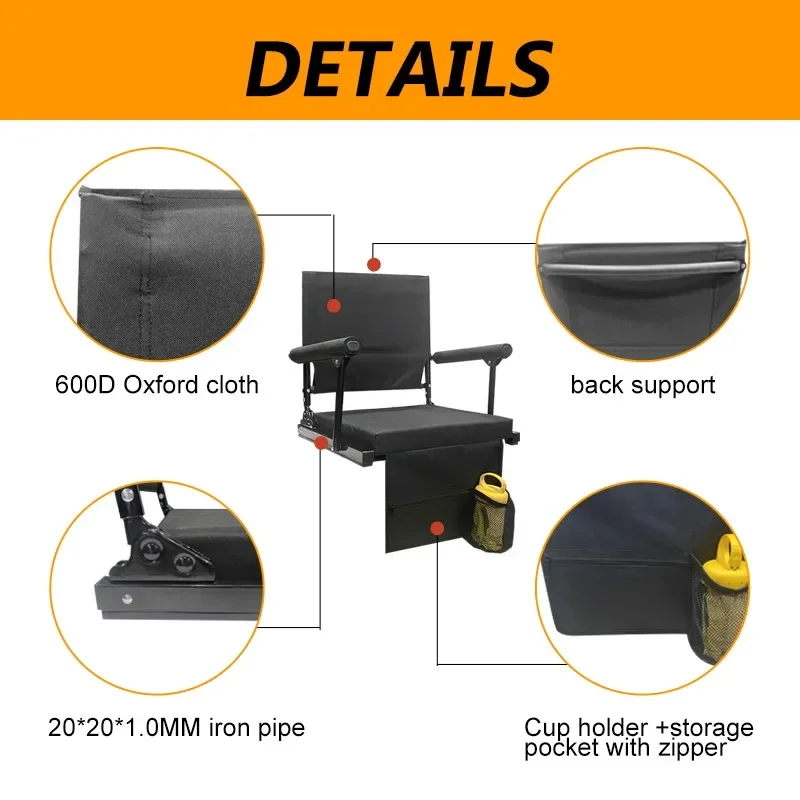 for Extra Wide Padded Portable Folding Bleacher Chairs Stadium Seats with Arm Rests and Pockets