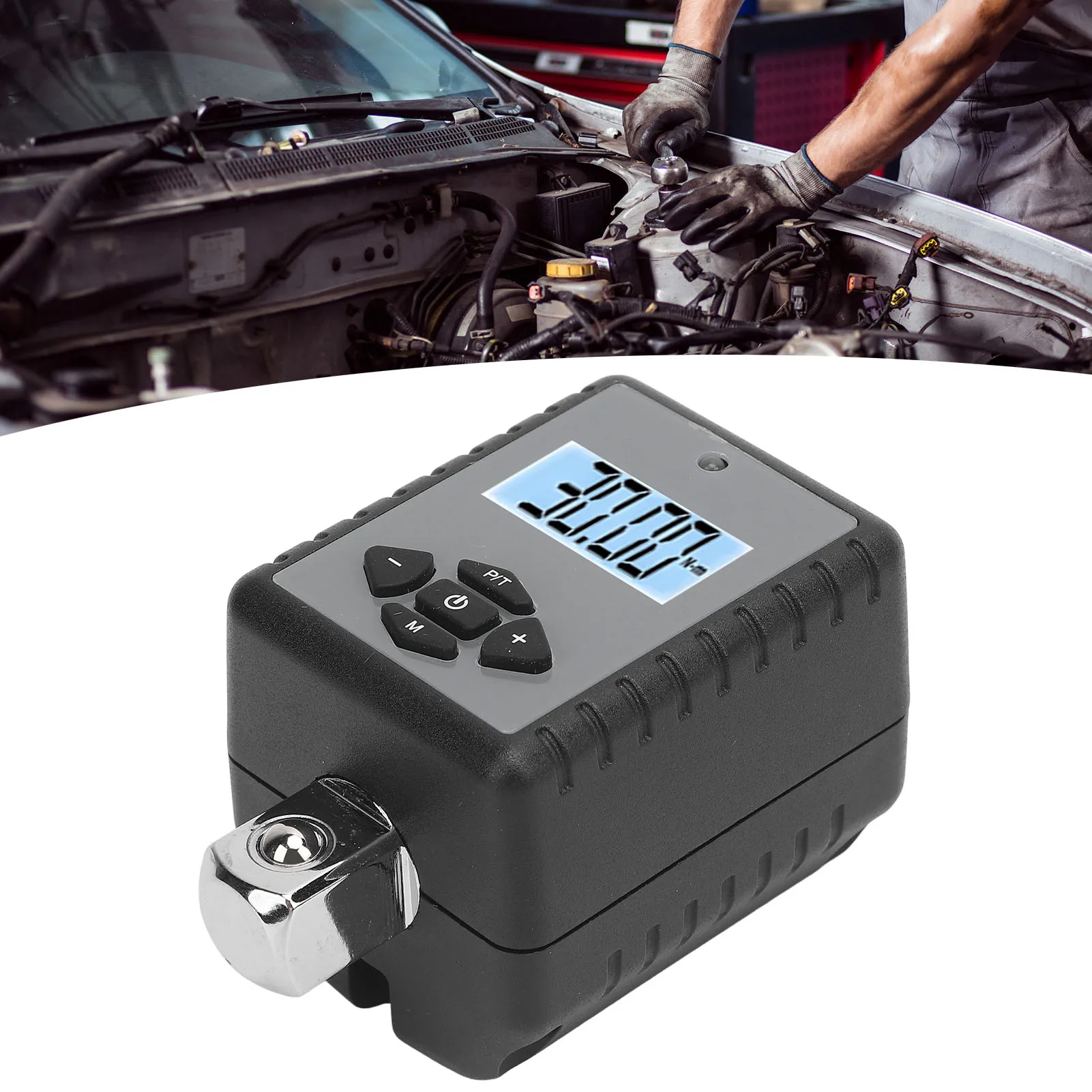 

Digital Torsion Wrench Adapter 1/2 Inch 17 to 340N.m Electronic Torsion Meter Tool Cars Motorcycle Repair Tools Accessories