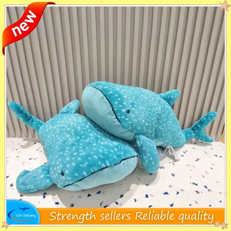 

New Soft Whale Shark Body Pillow Kawaii Fish Stuffed Doll Cute Sofa Decorative Plush Body Pillow Back Plush Cushion Decoration ﻿