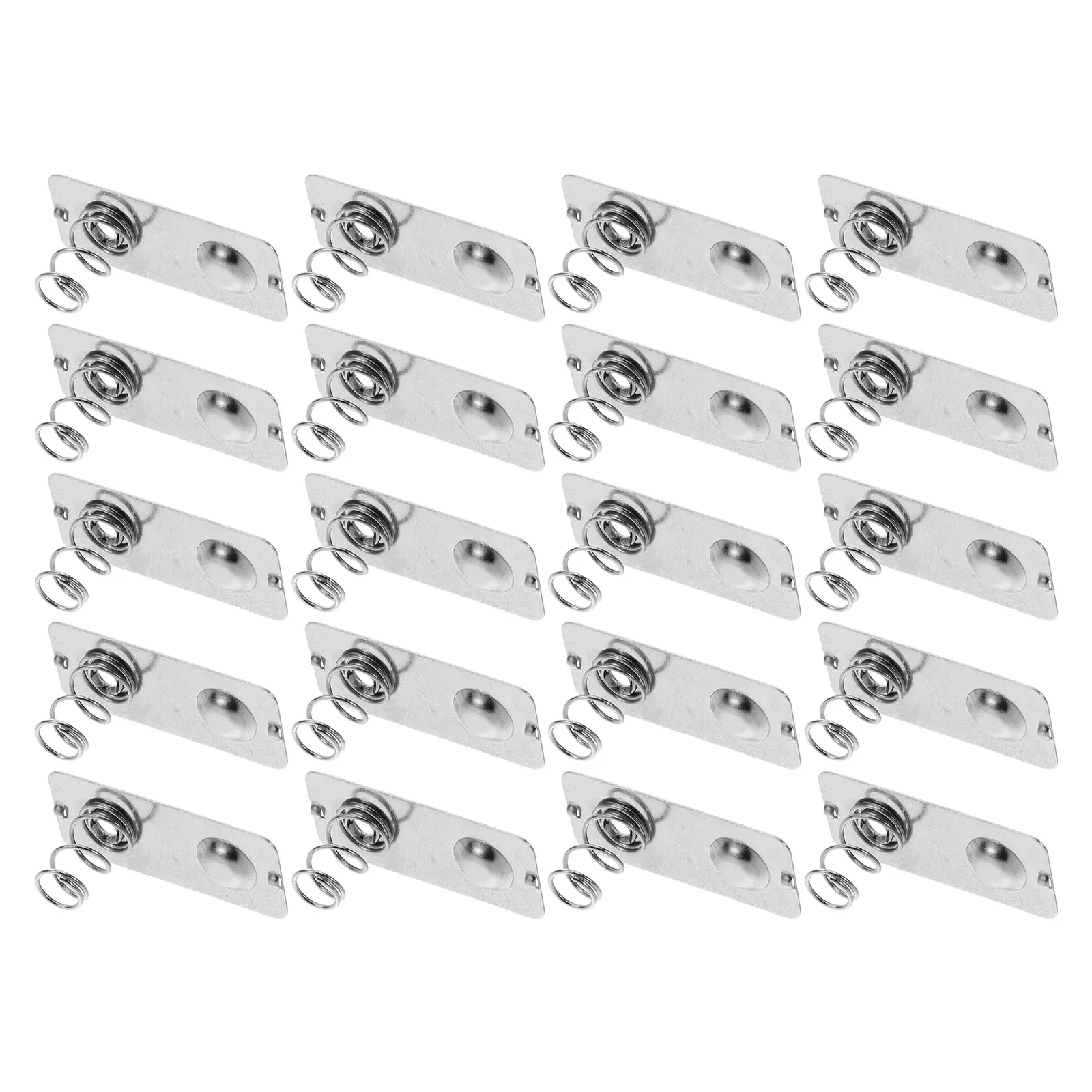 20Pcs Aa Battery Contact Spring Plates Metal Battery Terminal Connectors Remote Control Electronics Accessories