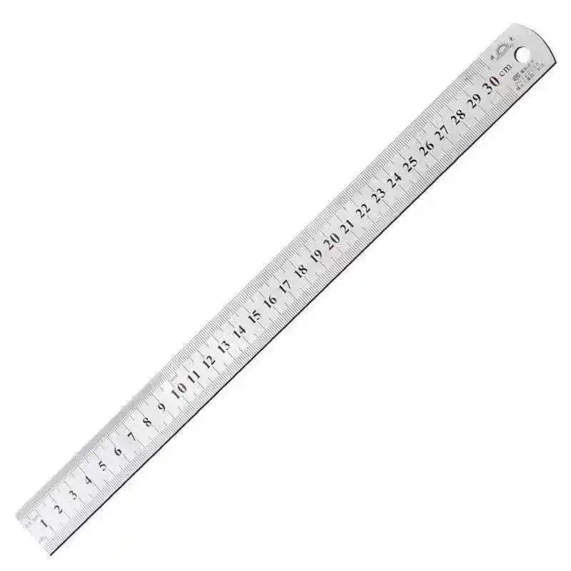 Steel Ruler, Stainless Steel Thickened Ruler, Multifunctional Student Drawing Measurement Tool, 15/20/30CM Steel Ruler