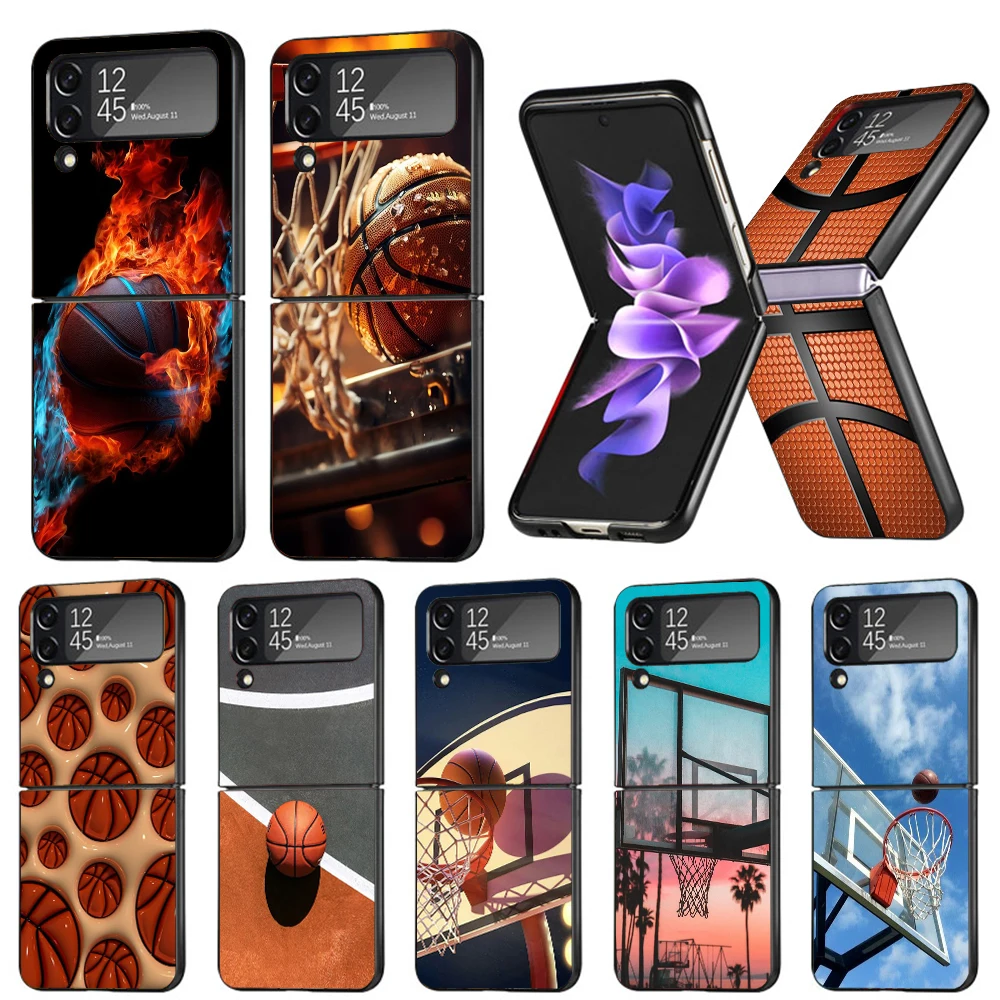 Basketball Basket Play Phone Case For Samsung Galaxy Z Flip7 Flip6 5G Flip5 Flip4 Flip3 ZFlip 7 6 3 4 5 Shockproof Back Cover Ga