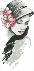 Coricamo 10148 Pensive Woman-  Counted Cross Stitch 11CT 14CT 18CT Cross Stitch Kits Embroidery Needlework Sets