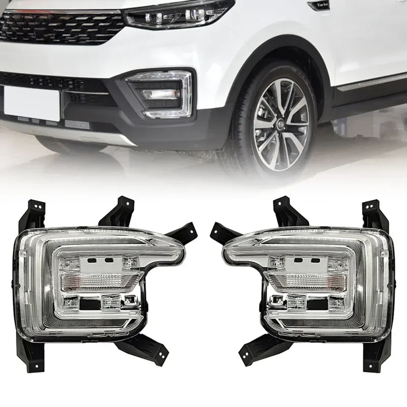 

For Changan CS55 2018 2019 Car Front Bumper LED Daytime Running Driver Reflector Lamp Fog Light Fog Lamp