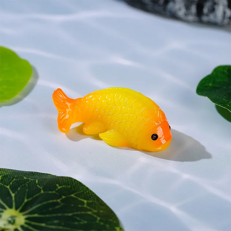 

16pcs Goldfish Micro Landscape Decoration DIY Aquarium Ornaments Floating Fish Tank Accessory Miniature Garden Sculpture Aquatic