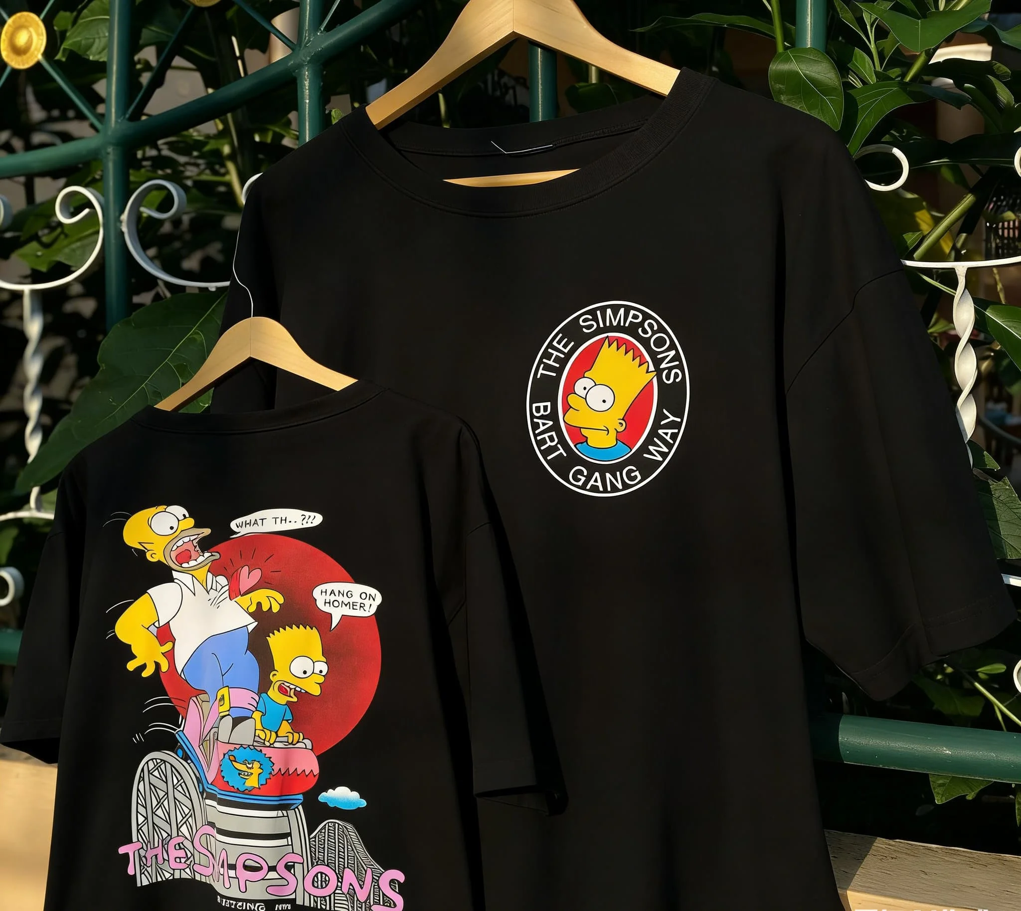Camiseta con estampado de personajes de dibujos animados clásicos de Los Simpson, ropa informal estilo Hip Hop, camiseta de manga corta de algodón unisex para hombres y mujeres