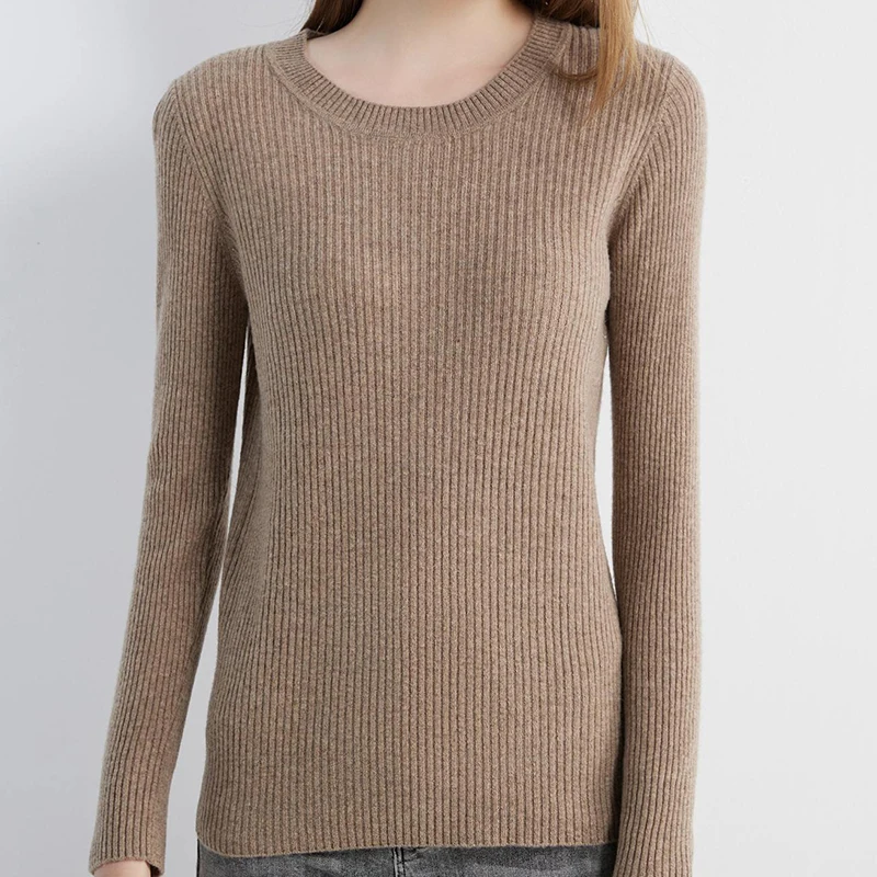 Sweater for Women\'s Knitwears Tops 100% Wool Long Sleeve Sweaters Pullover 2023 Spring Cashmere Knit Clothing Korean Fashion y2k