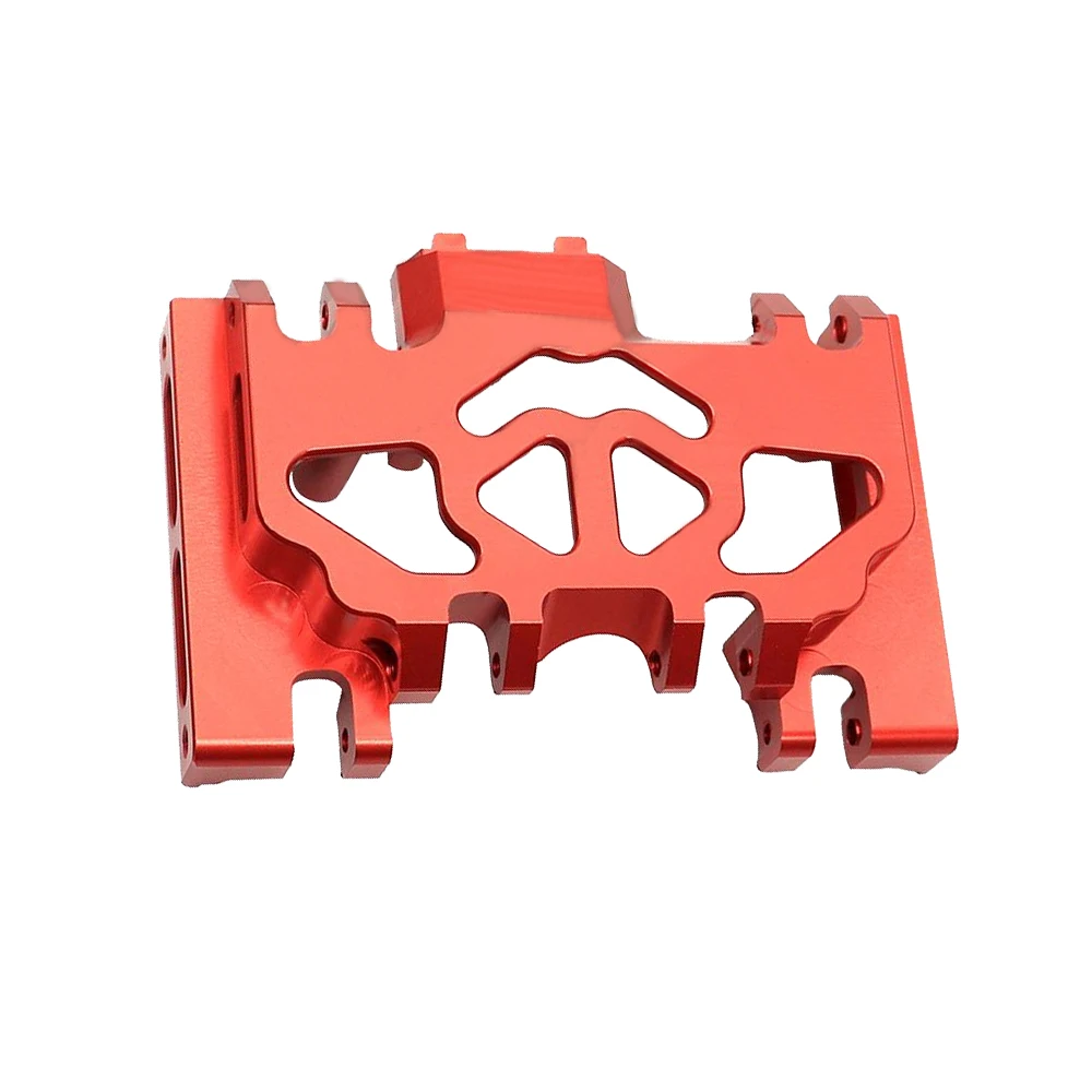 Caja de cambios central de Metal para carreras, montaje de Base inferior, placa de deslizamiento medio para coche trepador de control remoto Traxxas TRX4, accesorios mejorados