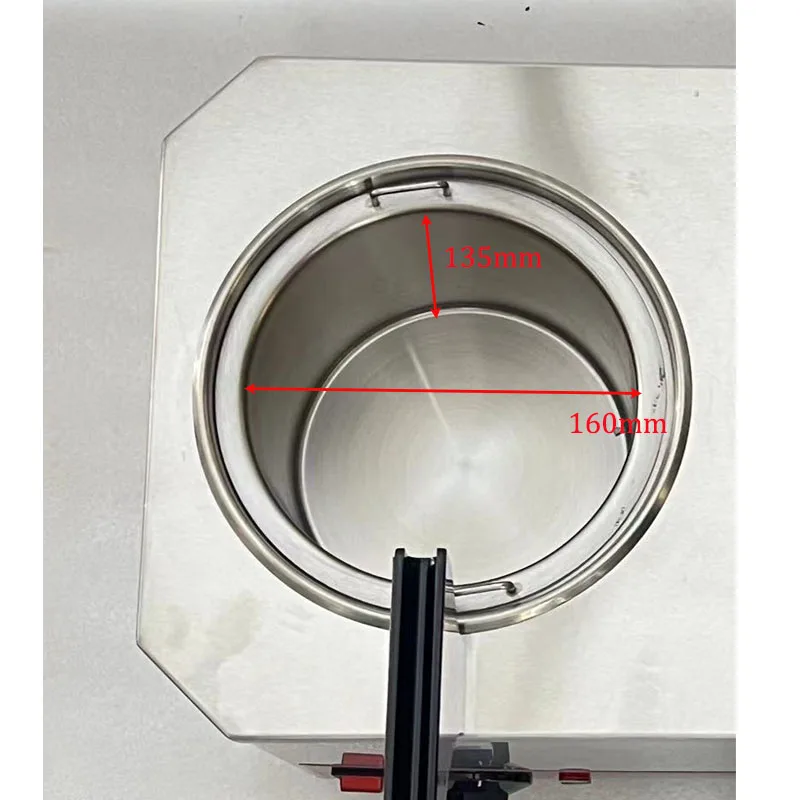 6 لتر صلصة تجارية أكثر دفئا: 3 اسطوانات، درجة الحرارة 30 - 85 ° ج، مجهزة بمضخة - مثالية لصلصات الشوكولاتة والطماطم والجبن