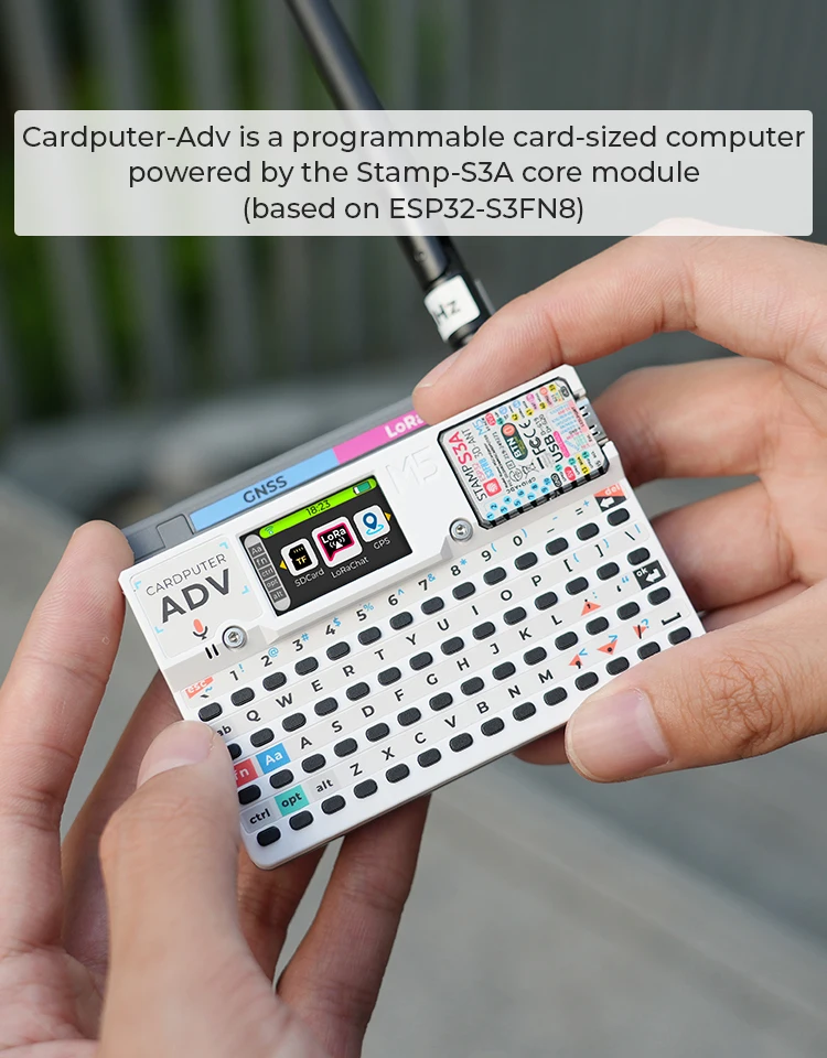 Cardputer Adv Version ESP32 Portable Computer M5StampS3A Development Kit 1.14 Inch Screen 56 Key Keyboard Card
