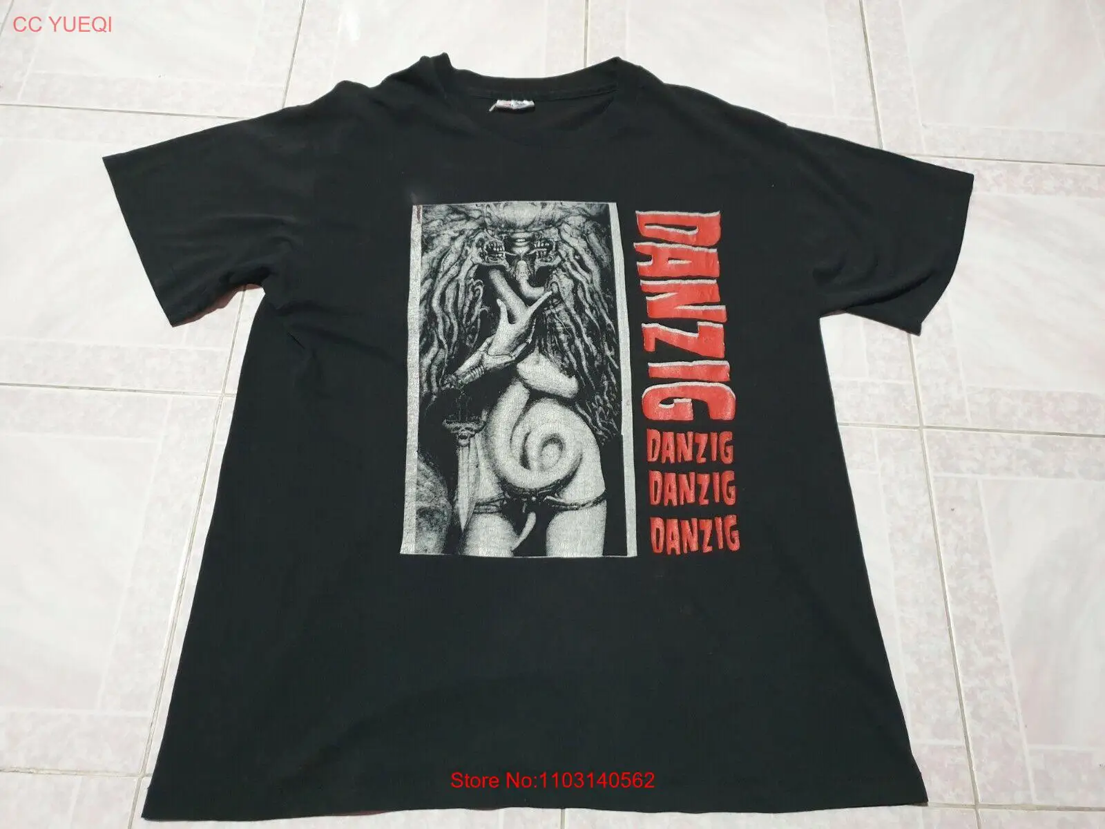 Danzig shirt, Misfits Samhain vintage rare Tour 1993 t-shirt, size L