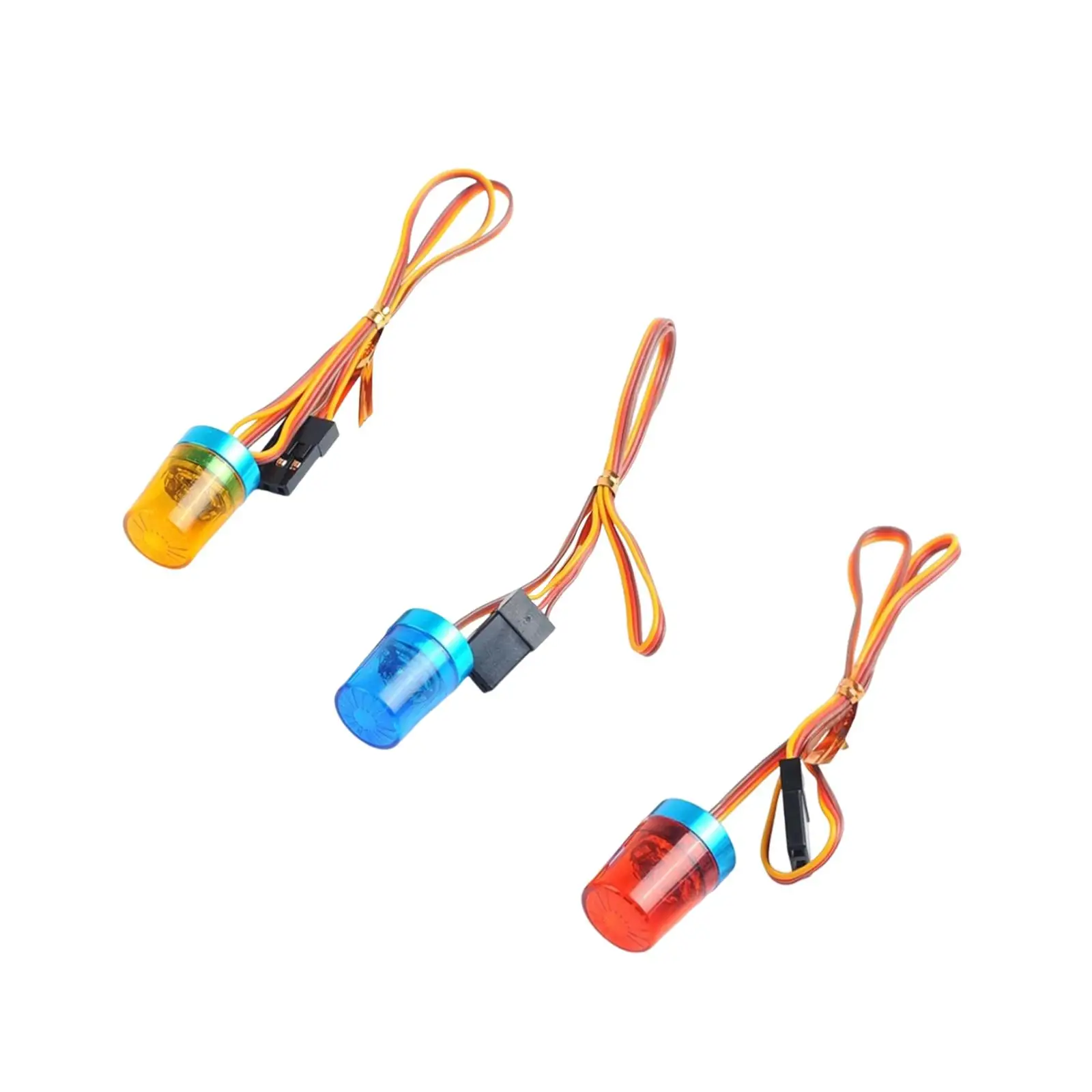 RC Car Warning Light RC CH3 Controling Flashing Strobe Light Spare Part Rotating Lamp for Tamiya 1:14 Scale Crawlers RC Cars