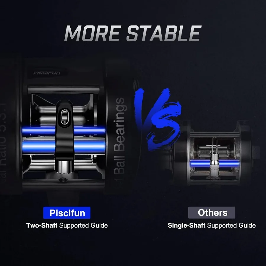 بكرة صيد السمك الفوضى XS مع جسم معدني معزز لأداء سلس وقوي في عربة ركوب الأمواج في المياه المالحة