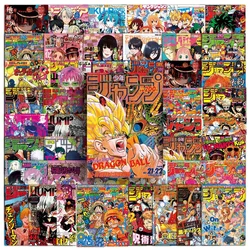 51pcs Mix Anime Stickers for Kids ONE PIECE Jujutsu Kaisen Dragon Ball Poster Sticker DIY Car Wall Cool Cartoon Decals Toy