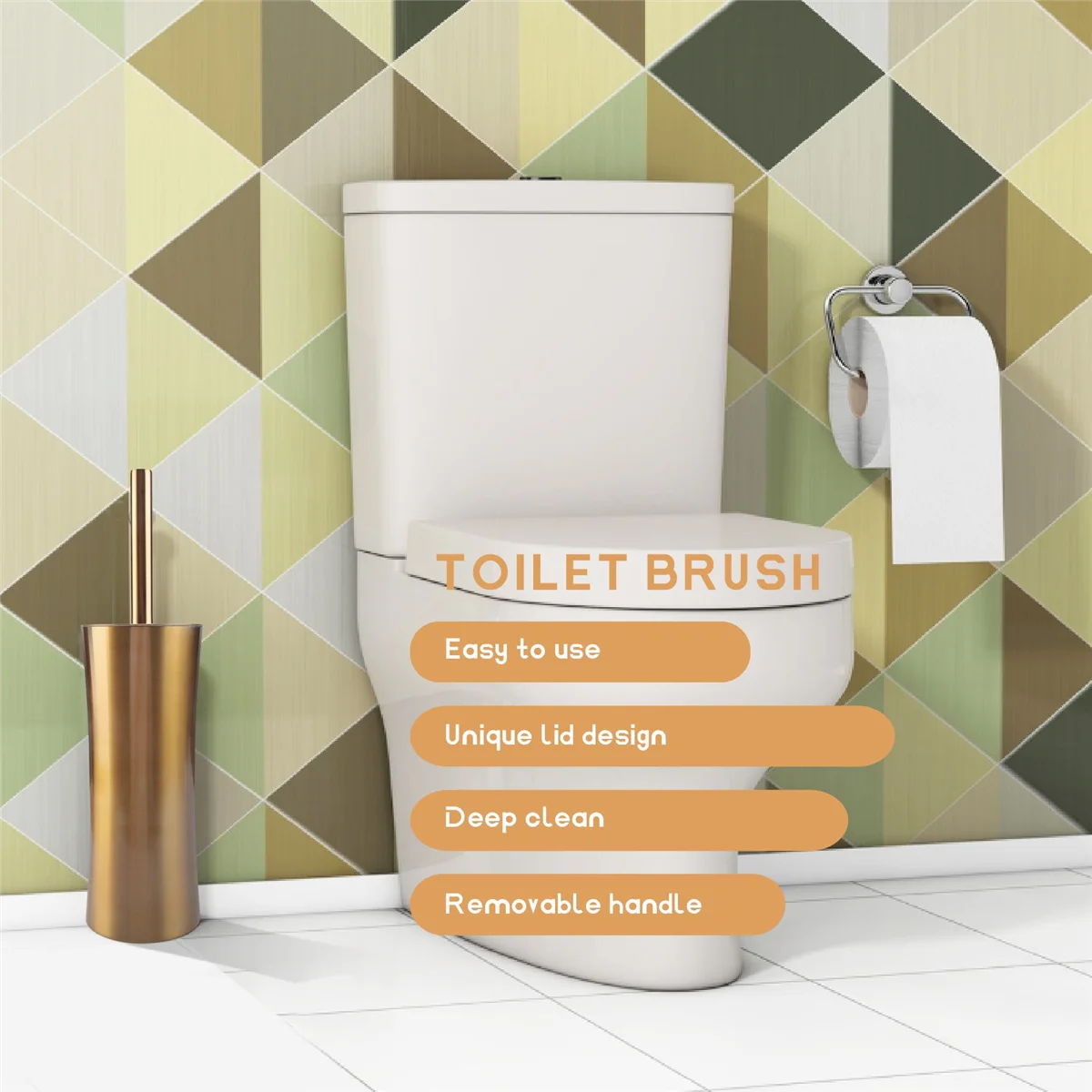 Brosse de Toilette à Long Manche localité, Kit de Livres Créatifs, Accessoires d'Outils