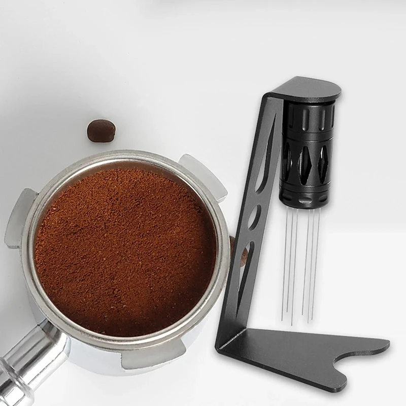 Espresso Stirrer Tool With Stand Professional 6 Pins Clump Disperser For Coffee Stirrer Espresso Tool For Home Kitchen