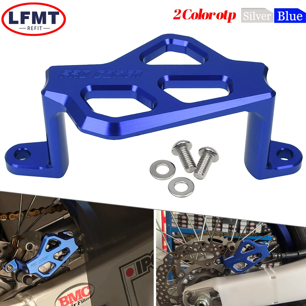 2024 NEW Motorcycle CNC Rear Brake Caliper Guard Protector Cover For Yamaha YZ125 YZ250 YZ125X YZ250X YZ250F YZ450F 250FX YZ450F