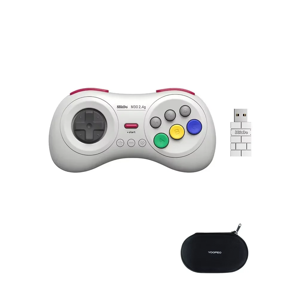 Мини-беспроводной контроллер 8BitDo M30 2,4G для SEGA Genesis Mini/SEGA Mega Drive Mini и геймпада Nintendo Switch