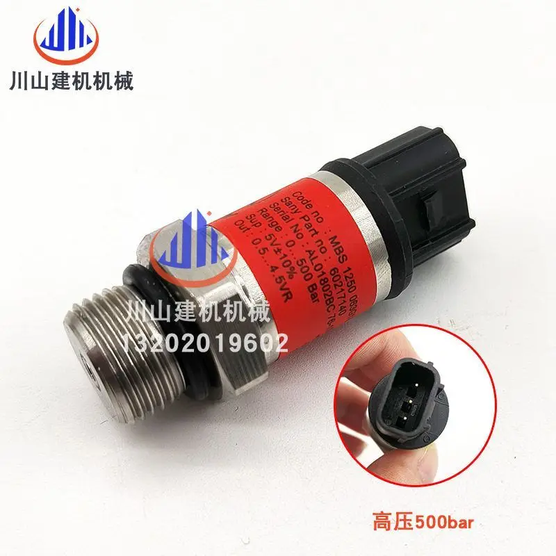 

Excavator Parts Sany SY75/135/205/215/235-8 High and Low Pressure Sensor 60217140
