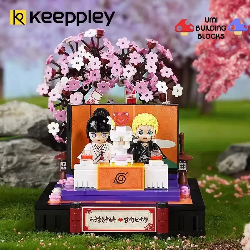 

Keeppley Naruto Scene Series Naruto and Hinata's Wedding Splicing Building Blocks Toy Model Desktop Ornaments Holiday Gift