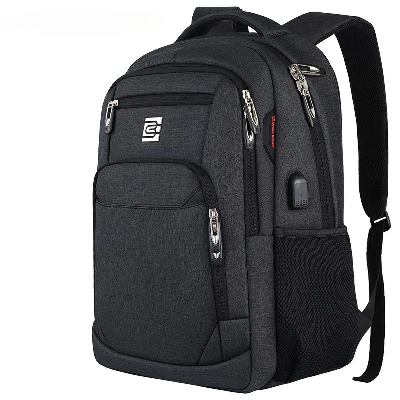 Business Travel Anti Theft Slim Durable 15.6/17 Inch Laptop Backpack with USB Charging Port College School Bag for Women & Men