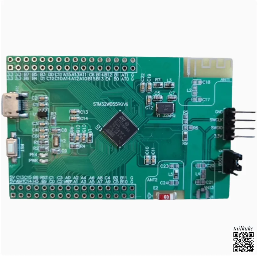 

STM32WB55RGV6 Система микроконтроллера Bluetooth Основная плата Оценочная плата M4 CEU6