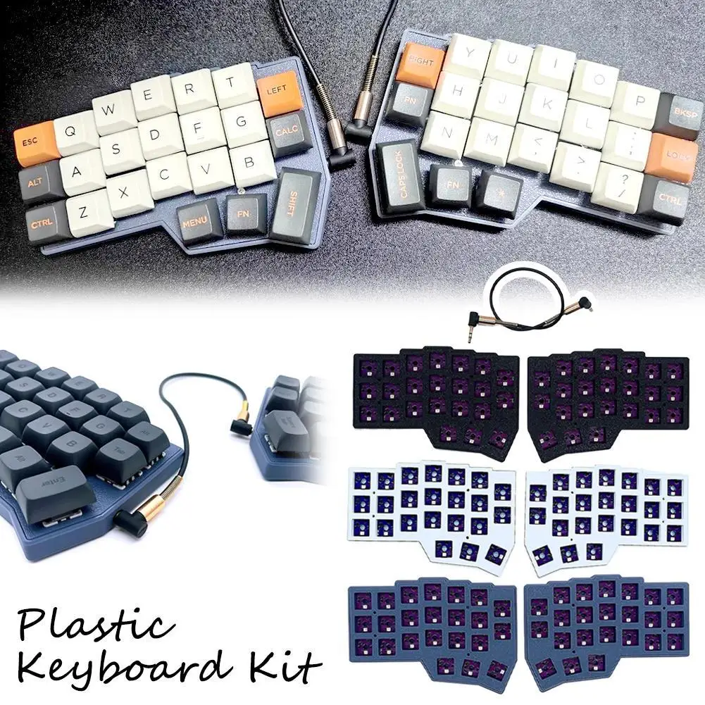 For CORNE Wired Split Keyboard Kit RGB Hot Swap Single Mode Split Keyboard For VIAL Left Right Hand Keyboard Ergonomics Design